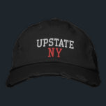 Casquette Brodée HAUT NY blanc et rouge sur le Vintage noir<br><div class="desc">HAUT NY Blanc et rouge brodé sur casquette en coton noir vintage. La broderie est personnalisable à d'autres choix de couleurs en sélectionnant le bouton "Modifier la conception" de l'outil. Vous pouvez également choisir la couleur du casquette sur la page principale de l'article.</div>