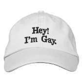 Casquette Brodée Hé ! Je suis gai (Devant)