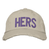 Casquette Brodée Hers calés (Devant)
