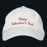 Casquette Brodée Heureuse Sainte-Valentin<br><div class="desc">Amusant facile à porter,  vous pouvez utiliser ce casquette tous les jours de la Saint-Valentin et faire un grand cadeau.</div>
