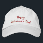 Casquette Brodée Heureuse Sainte-Valentin<br><div class="desc">Amusant facile à porter, vous pouvez utiliser ce casquette tous les jours de la Saint-Valentin et faire un grand cadeau.</div>