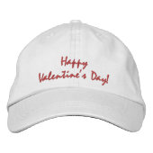 Casquette Brodée Heureuse Sainte-Valentin (Devant)