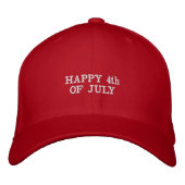 Casquette Brodée Heureux 4 juillet - je manque Obama. (Devant)