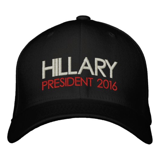 Casquette Brodée HILLARY CLINTON Président 2016 (Devant)