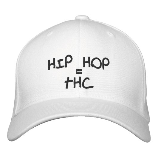 CASQUETTE BRODÉE HIP HOP, =, THC (Devant)