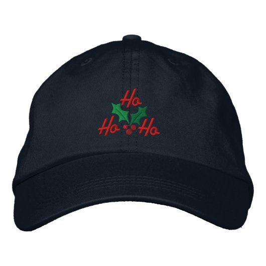 Casquette Brodée Ho Ho Ho (Devant)