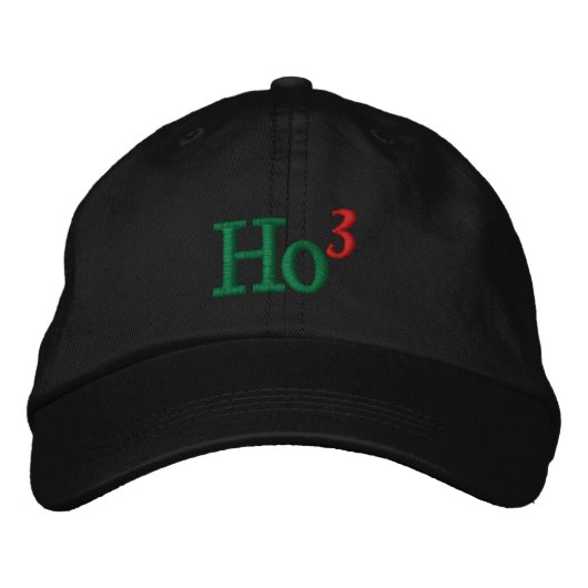 Casquette Brodée Ho Ho Ho Broderie (Devant)