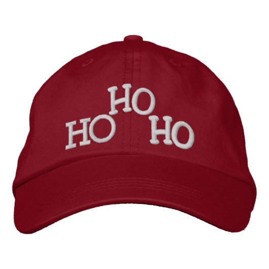 Casquette Brodée HO HO HO par SRF (Devant)