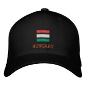 Casquette Brodée Hongrie & Hongrois Drapeau mode / Patriotes (Devant)