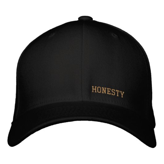 Casquette Brodée honnêteté (Devant)