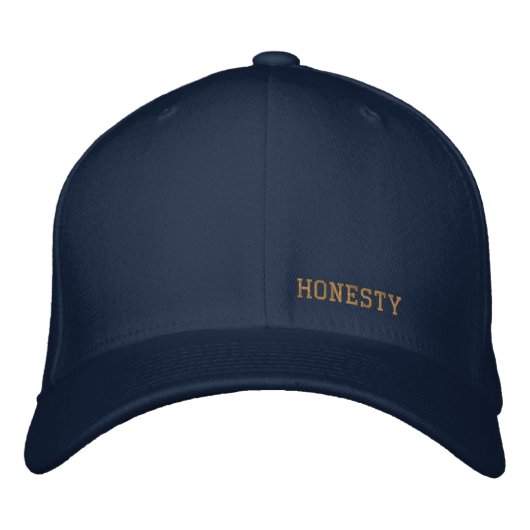 Casquette Brodée honnêteté (Devant)