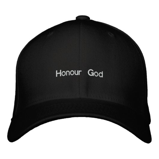Casquette Brodée Honorer Dieu (Devant)