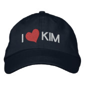 Casquette Brodée I Heart KIM (Devant)