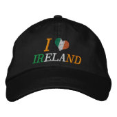 Casquette Brodée I Love Ireland (Devant)