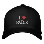 Casquette Brodée I Love Paris (Devant)
