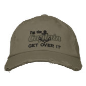 Casquette Brodée I'm the Capt Get Over It Humorous (Devant)