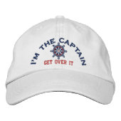 Casquette Brodée I'm the Capt Get Over It Wheel (Devant)