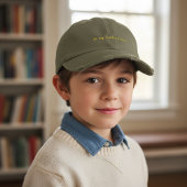 Casquette Brodée In My Bookish Era in Light Olive