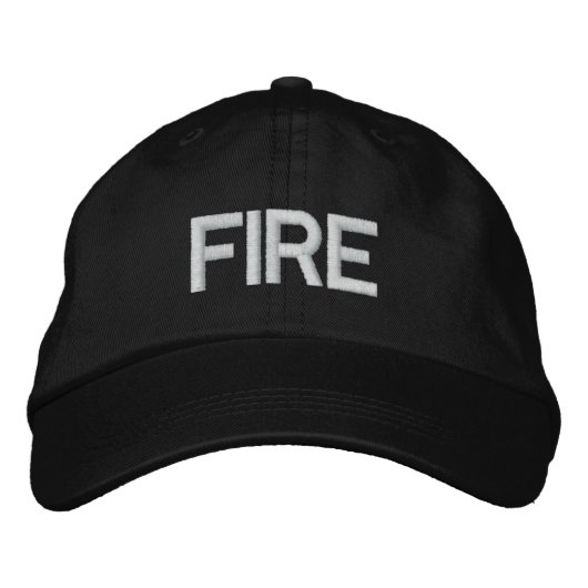 CASQUETTE BRODÉE INCENDIE (Devant)