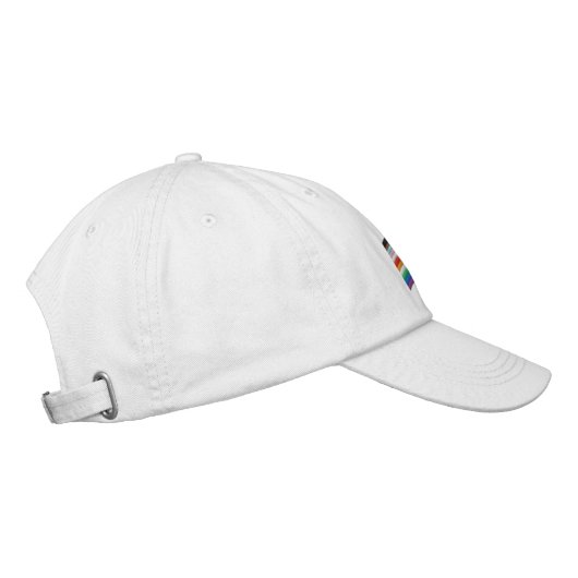 Casquette Brodée Indicateur LGBTQ+ Pride inclus (Droite)