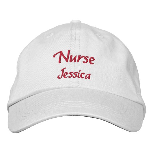 Casquette Brodée Infirmière personnalisée (Devant)