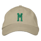 Casquette Brodée Initiale gras de monogramme personnalisé (Devant)