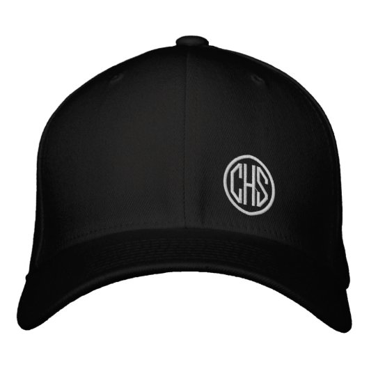 Casquette Brodée Initiales brodées MONOGRAMME Couleurs de l'école P (Devant)