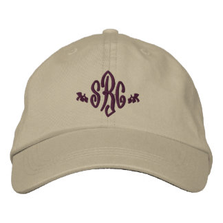 Casquette Brodée Initiales Monogramme Personnalisées Élégantes
