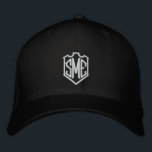 Casquette Brodée Initiales Monogrammes Crest Personnalisées<br><div class="desc">Monogram Crest Monogrammed Initiales Personnalisé Brodé Casquette de baseball comprend le simple monogramme brodé moderne de vos initiales à l'intérieur d'une bordure de crête. Parfait comme cadeau pour la famille et les amis pour l'anniversaire,  Noël,  Fête des pères,  Fête des Mères,  mariages et plus. Créé par Evco Studio www.zazzle.com/store/evcostudio</div>