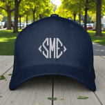 Casquette Brodée Initiales Monogrammes Monogrammes Personnalisées<br><div class="desc">Monogramme Initiales Monogrammées Personnalisées Brodées Casquette de baseball personnalisées,  le simple monogramme brodé moderne de vos initiales. Parfait comme cadeau pour la famille et les amis pour l'anniversaire,  Noël,  Fête des pères,  Fête des Mères,  mariages et plus. Créé par Evco Studio www.zazzle.com/store/evcostudio</div>
