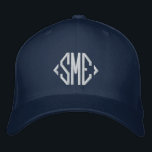 Casquette Brodée Initiales Monogrammes Monogrammes Personnalisées<br><div class="desc">Monogramme Initiales Monogrammées Personnalisées Brodées Casquette de baseball personnalisées,  le simple monogramme brodé moderne de vos initiales. Parfait comme cadeau pour la famille et les amis pour l'anniversaire,  Noël,  Fête des pères,  Fête des Mères,  mariages et plus. Créé par Evco Studio www.zazzle.com/store/evcostudio</div>