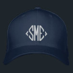Casquette Brodée Initiales Monogrammes Monogrammes Personnalisées<br><div class="desc">Monogramme Initiales Monogrammées Personnalisées Brodées Casquette de baseball personnalisées,  le simple monogramme brodé moderne de vos initiales. Parfait comme cadeau pour la famille et les amis pour l'anniversaire,  Noël,  Fête des pères,  Fête des Mères,  mariages et plus. Créé par Evco Studio www.zazzle.com/store/evcostudio</div>