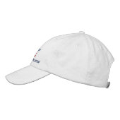Casquette Brodée Initiales personnalisées Texte de l'équipe Ancre S (Gauche)