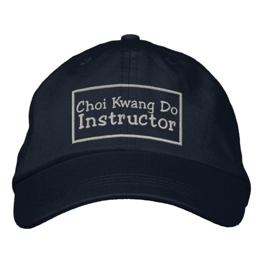 Casquette Brodée Instructeur de Choi Kwang Do (Devant)