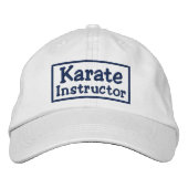 Casquette Brodée Instructeur de karaté (Devant)