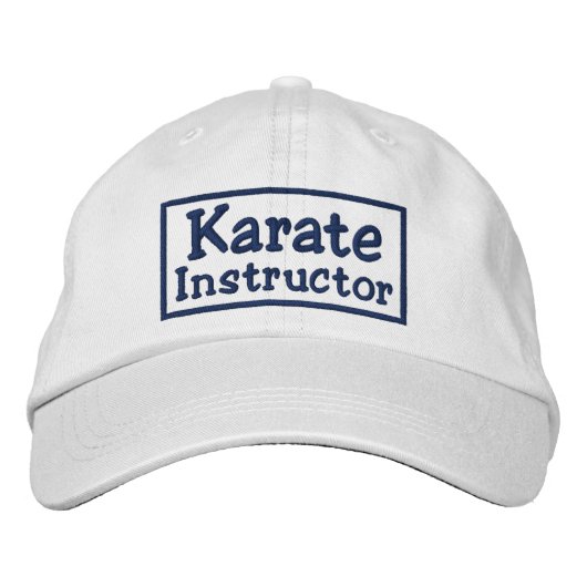 Casquette Brodée Instructeur de karaté (Devant)