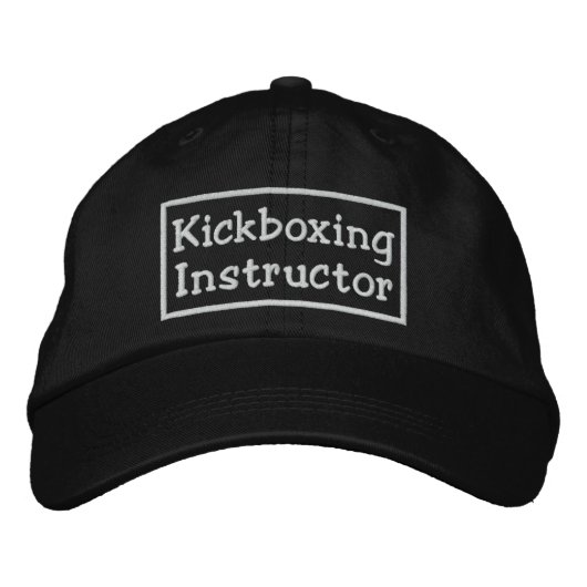 Casquette Brodée Instructeur de kickboxing (Devant)