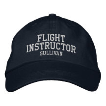 Instructeur de vol Pilote Marine bleu et blanc Per