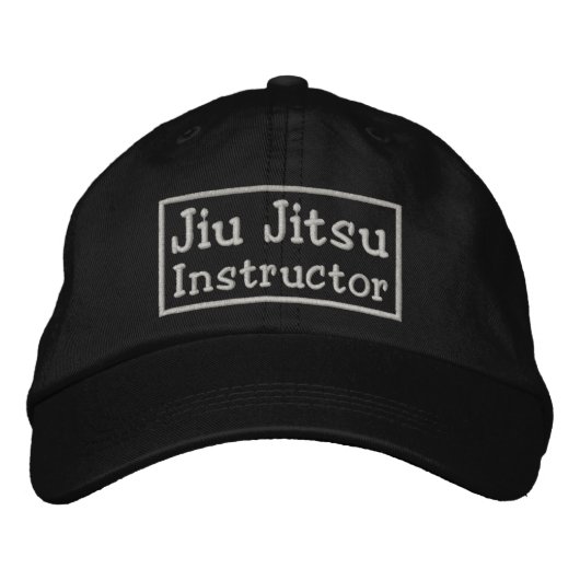 Casquette Brodée Instructeur Jiu Jitsu (Devant)