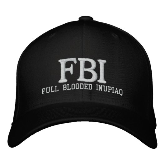 CASQUETTE BRODÉE INU PLEINE CHARGÉE DU FBI (Devant)