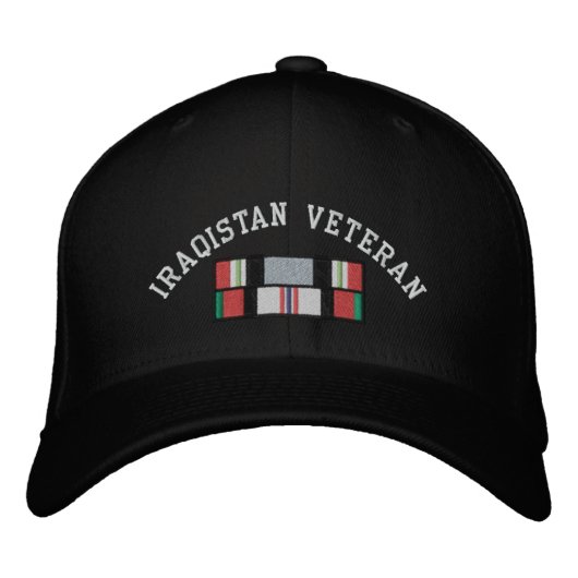Casquette Brodée Iraq Afghanistan vétéran (Devant)