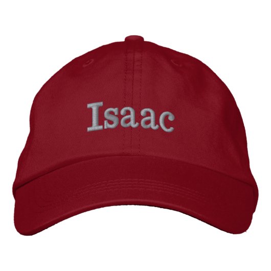 Casquette Brodée Isaac Nom Brodé, (Devant)