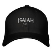 Casquette Brodée ISAIAH 53:5 (ajouter le nom ou les initiales) (Devant)