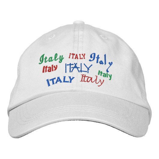 Casquette Brodée Italie (Devant)