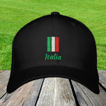 Casquette Brodée Italie & Drapeau italien / Italia Patriotes<br><div class="desc">Casquettes brodés : Italie & Italie Drapeau mode baseball / chapeaux camionneur pour les patriotes italiens - amour mon pays,  voyage,  vacances / fans de sport</div>