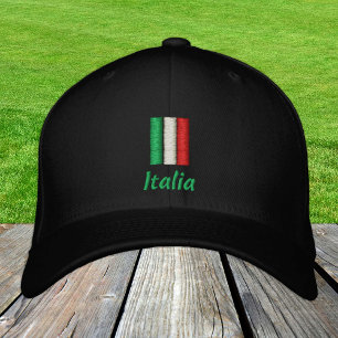 Casquette Brodée Italie & Drapeau italien / Italia Patriotes