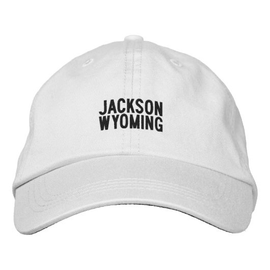 Casquette Brodée Jackson Wyoming (Devant)