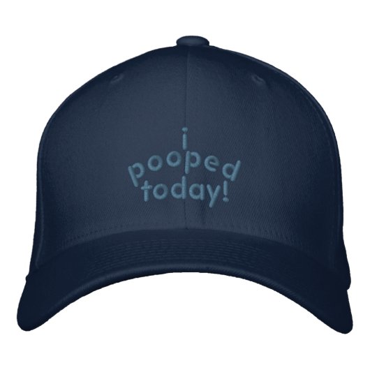 Casquette Brodée J'Ai Poopé Aujourd'Hui (Devant)