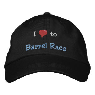 Casquette Brodée J'aime (coeur) la course de baril