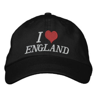 Casquette Brodée J'aime l'Angleterre